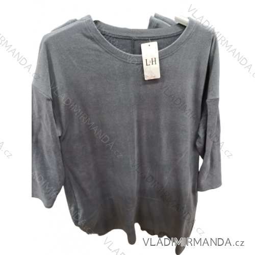 Hoodie Velvet Hooded Long Sleeve Women's Plus Size Dress (L/XL/2XL ONE SIZE) ITALIAN FASHION IM4221269