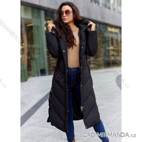 Women's winter coat (M-2XL) POLISH FASHION HKW228960 2XL black