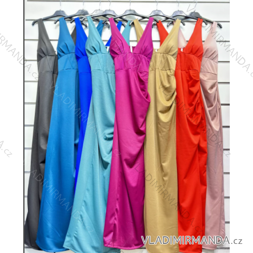 Šaty letní na ramínka dámské (S/M ONE SIZE) ITALSKÁ MÓDA IMPBB22B21841