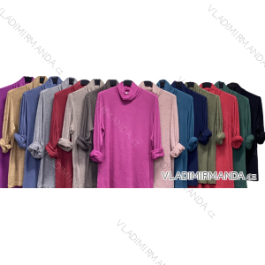 Women's Long Sleeve Shirt Dress (S/M/L ONE SIZE) ITALIAN FASHION IMC22658