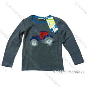 T-shirt long sleeve with sequins kids boys (98-128) KUGO S3136