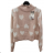 Women's Stand Collar Long Sleeve Knitted Sweater (S/M ONE SIZE) ITALIAN FASHION IMPLI228596