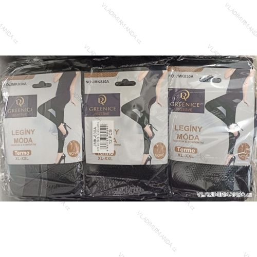 Legíny bezešvé teplé thermo vysoký pas dámské (L/XL,XL/2XL) GREENICE GRE22JMK-008