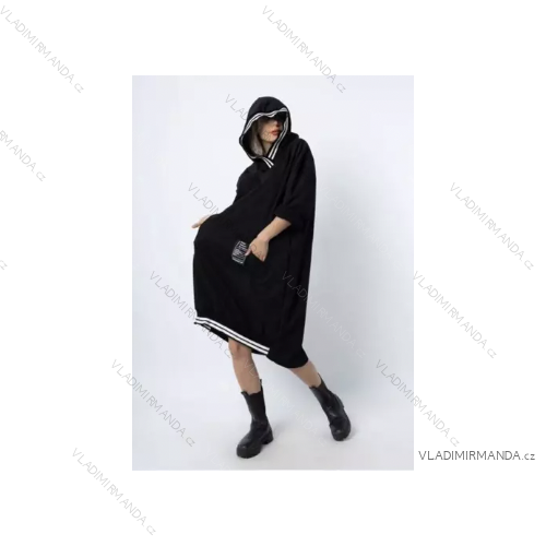 Women's Elegant Long Sleeve Dress (S/M ONE SIZE) ITALIAN FASHION IMPLI2220433lurex