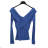 Women's Stand Collar Long Sleeve Knitted Sweater (S/M ONE SIZE) ITALIAN FASHION IMPLI228596