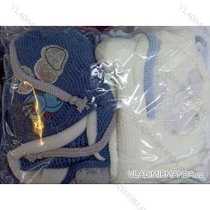 Čepice zimní kojenecká dívčí (1-3 ROKY) POLSKÁ VÝROBA PVC22020