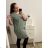 Women's Plus Size Long Sleeve Dress (L/XL/2XL ONE SIZE) ITALIAN FASHION IM4221260