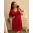 Women's Long Knitted Turtleneck Short Sleeve Dress (S/M ONE SIZE) ITALIAN FASHION IMM22FD51751 XL/2XL Royal blue