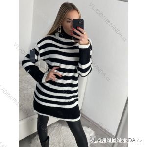 Women's Elegant Long Sleeve Dress (S/M ONE SIZE) ITALIAN FASHION IMPLI2220433lurex