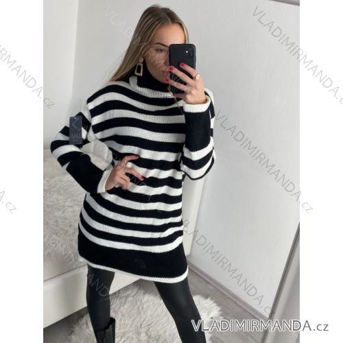 Women's Elegant Long Sleeve Dress (S/M ONE SIZE) ITALIAN FASHION IMPLI2220433lurex