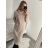 Women's Elegant Long Sleeve Dress (S/M ONE SIZE) ITALIAN FASHION IMPLI2220433lurex