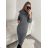 Women's Elegant Long Sleeve Dress (S/M ONE SIZE) ITALIAN FASHION IMPLI2220433lurex