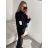 Women's Oversized Knitted Turtleneck Long Sleeve Sweater (S/M/L ONE SIZE) ITALIAN FASHION IM4221262
