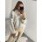 Women's Oversized Knitted Turtleneck Long Sleeve Sweater (S/M/L ONE SIZE) ITALIAN FASHION IM4221262