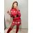 Šaty elegantní dlouhý rukáv dámské (S/M ONE SIZE) ITALSKÁ MÓDA IMWM217234