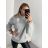 Women's Oversize Turtleneck Long Sleeve Sweater (S/M/L ONE SIZE) ITALIAN FASHION IMWD2292119
