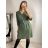 Women's Oversize Elegant Belted Short Sleeve Summer Dress (S/M/L/XL ONE SIZE) ITALIAN FASHION IMWB22191 L / XL Royal blue