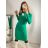 Women's Long Sleeve Turtleneck Knit Dress (S/M ONE SIZE) ITALIAN FASHION IMM22J51753