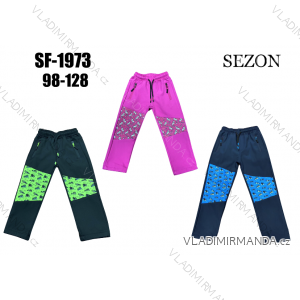 Warm softshell pants children's girls and boys (134-164) SEZON SEZ22SF-1973