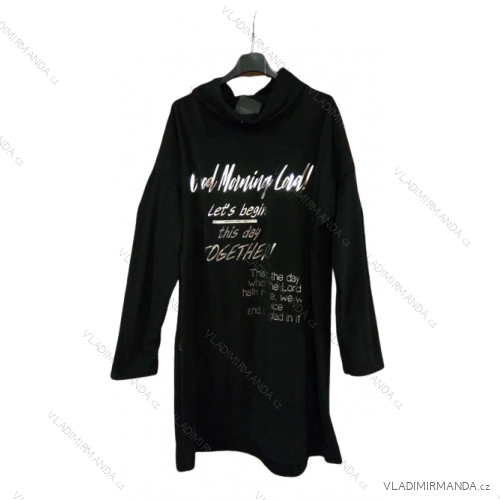 Šaty teplé dlouhý rukáv dámská (L/XL ONE SIZE) ITALSKá MóDA IM422LORD