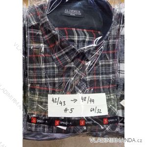 Men's long flannel shirts (42/43-48/49) GLIMMER GLI22x-9-5