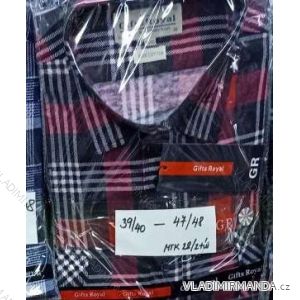 Men's long flannel shirts (39/40-47/48) GIFTS ROYAL GLI22MTK28