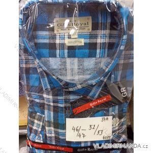 Men's long flannel shirts (46/47-52/53) GLIMMER GLI2237A