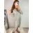 Women's Elegant Glitter Long Sleeve Dress (S/M ONE SIZE) ITALIAN FASHION IMWGS223661 S/M red