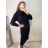 Women's Elegant Long Sleeve Dress (S/M ONE SIZE) ITALIAN FASHION IMPLI2220433lurex