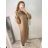 Women's Elegant Long Sleeve Dress (S/M ONE SIZE) ITALIAN FASHION IMPLI2220433lurex