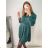 Women's Elegant Long Sleeve Shirt Dress (S/M ONE SIZE) ITALIAN FASHION IMWKK223994