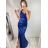Women's Long Elegant Party Prom Sleeveless Dress (S/M ONE SIZE) ITALIAN FASHION IM322501