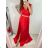 Long formal elegant ball gown dress (UNI s-m) ITALIAN FASHION IMM20FL5620 S/M red