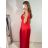 Long formal elegant ball gown dress (UNI s-m) ITALIAN FASHION IMM20FL5620 S/M red