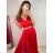 Long formal elegant ball gown dress (UNI s-m) ITALIAN FASHION IMM20FL5620 S/M red