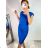 Women's Elegant Glitter Short Sleeve Dress (S/M ONE SIZE) ITALIAN FASHION IMM222982