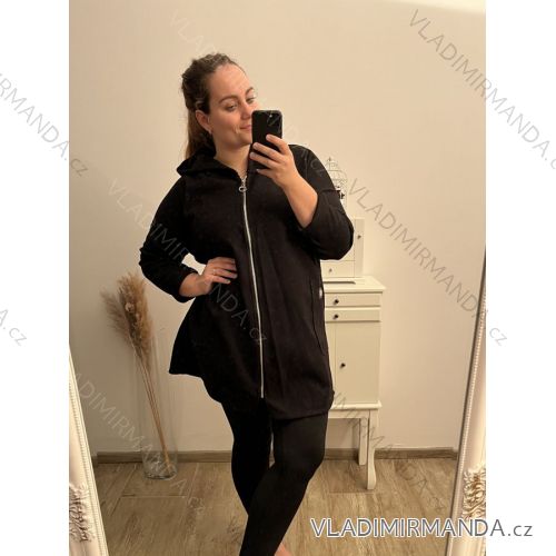 Shirt 3/4 sleeve ladies strip (4XL/5XL ONE SIZE) ITALSKÁ MÓDA IM422026