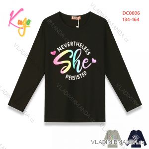 T-shirt with long sleeves for teenagers (134-164) KUGO DC0006
