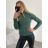 Women's Warm Knitted Turtleneck Long Sleeve Sweater (S/M ONE SIZE) ITALIAN FASHION IMM22FD1001