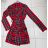 Šaty elegantní košilové dlouhý rukáv dámské (S/M ONE SIZE) ITALSKÁ MÓDA IMWKK223994 red L