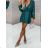 Women's Elegant Sparkly Sequin Long Sleeve Dress (S/M ONE SIZE) ITALIAN FASHION IMWY224085