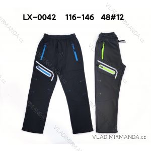 Fleece-insulated softshell pants youth boys (116-146) HOLD HANDS ACT22LX-0042