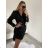 Women's Elegant Long Sleeve Dress (S/M ONE SIZE) ITALIAN FASHION IMWGS223995