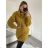 Women's Oversized Turtleneck Long Sleeve Knitted Dress (S/M/L ONE SIZE) ITALIAN FASHION IMPLI228123/DR