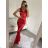 Women's long elegant party dress with straps (S/M ONE SIZE) ITALIAN FASHION IMWD2215280