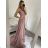 Šaty letní na ramínka dámské (S/M ONE SIZE) ITALSKÁ MÓDA IMPBB22B21841 red S / M