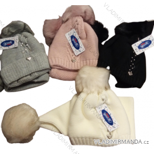 Girls' winter warm cap (2-5 years) POLAND PRODUCTION PV320122