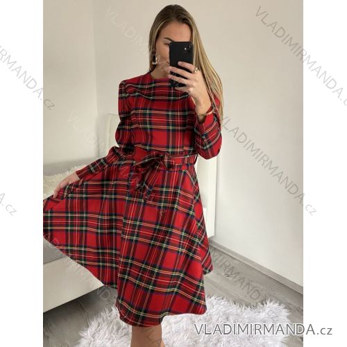 Dress Elegant Christmas Long Sleeve Women's Christmas (S/M ONE SIZE) ITALIAN FASHION IMM22MY56238/DR