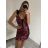 Sexy mini strapless dress for women (S / M ONE SIZE) ITALIAN FASHION IMM22922