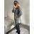 Women's Long Sleeve Turtleneck Knitted Dress (S/M/L ONE SIZE) ITALIAN FASHION IMD221099